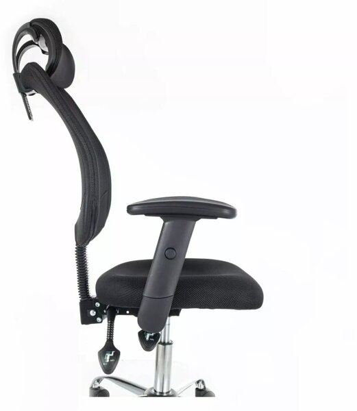 Černé kancelářské křeslo FLEXISEAT Q-118RC