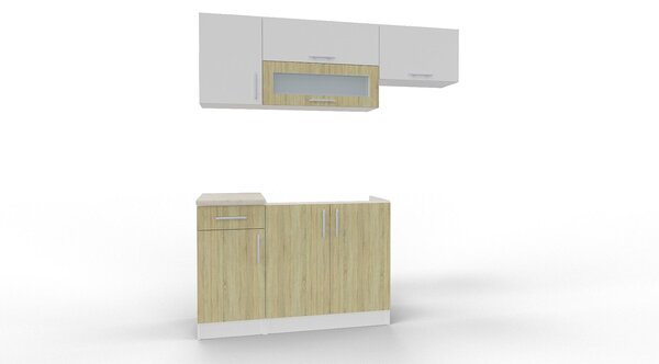 Kuchyňská linka MARKÉTA 180 cm Dub Sonoma / bílá