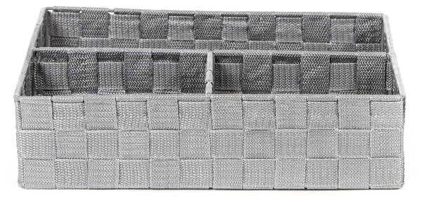 Organizér na prádlo a doplňky Compactor TEX - 3 dílný, 32 x 25 x 8 cm, šedý