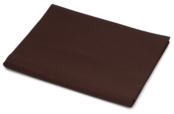 Bavlněná plachta ze 100% bavlny tmavě hnědé barvy. Rozměr prostěradla 140x240 cm