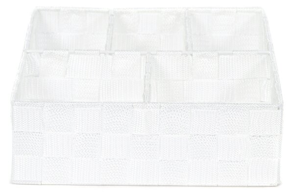 Organizér na prádlo a doplňky Compactor TEX - 5 dílný, 32 x 25 x 8 cm, bílý