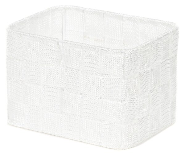 Úložný organizér do zásuvky Compactor TEX vysoký - 19 x 14 x 13 cm, bílý