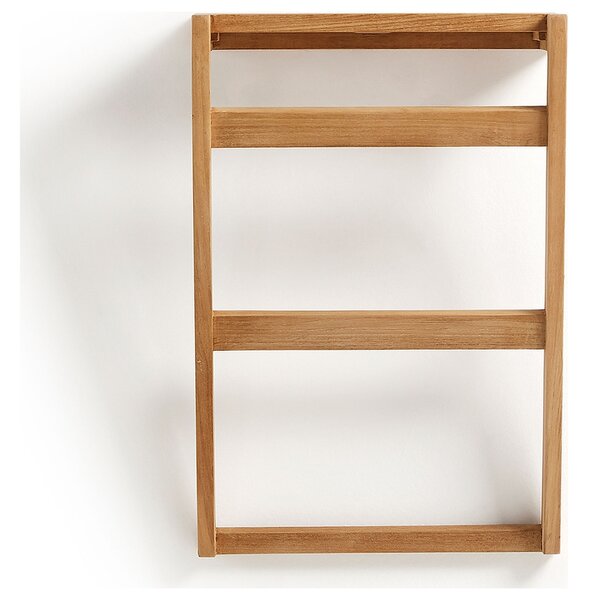 Dřevěný nástěnný věšák na ručníky Kave Home Kuveni