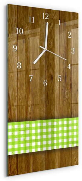 Skleněné hodiny vertikální Dřevěný stůl zsppb-30x60-00090472