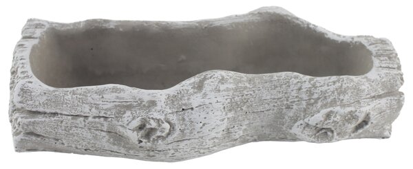 Betonový květináč ve tvaru kmene 23x10x6,5cm