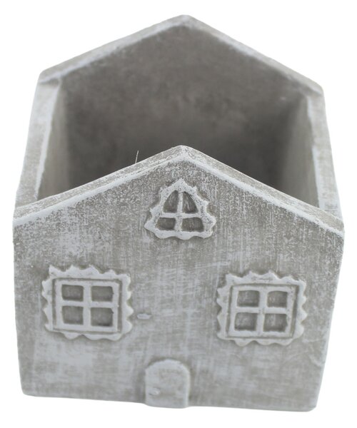Květináč domek beton 10,5x10x12cm