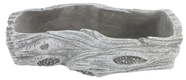 Betonový květináč ve tvaru kmene 28,5x12x8cm