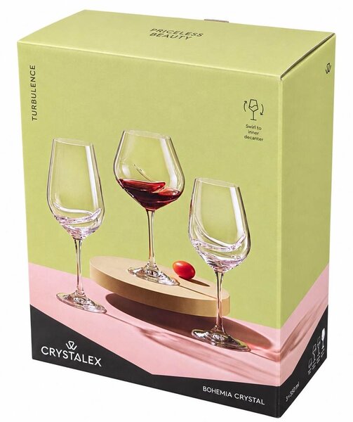 Crystalex sklenice na víno Turbulence 350 ml 2 ks