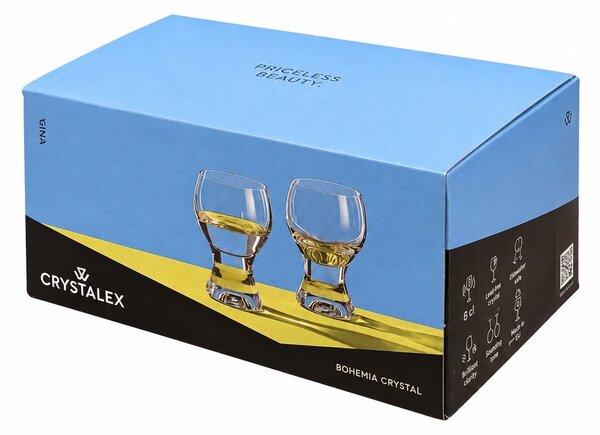 Crystalex sklenice na destiláty Gina 60 ml 6 ks