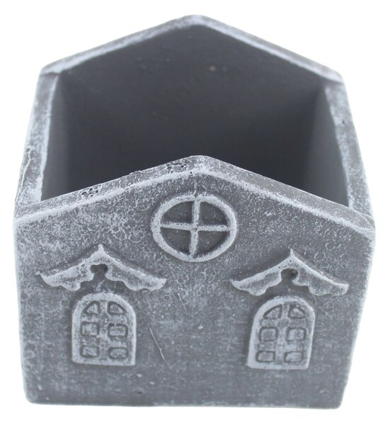Květináč domek beton 13x10x12,5cm