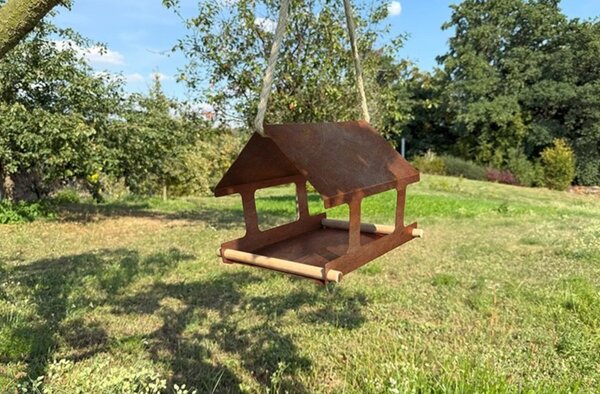 Nido Ptačí krmítko 30 x 25 x 23 cm, corten CORGARDEN 1039