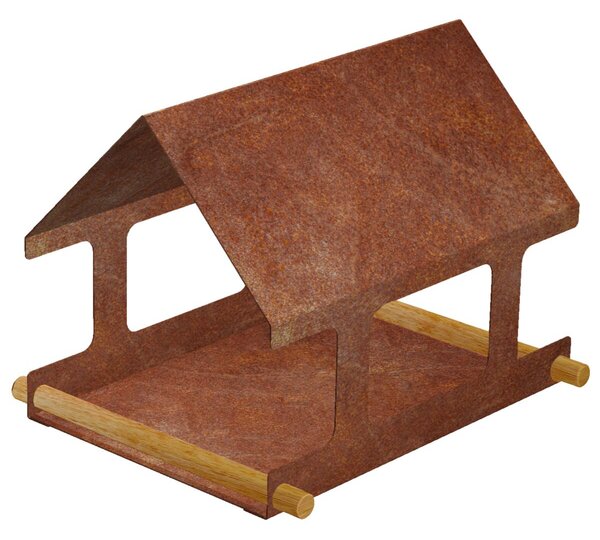 Nido Ptačí krmítko 30 x 25 x 23 cm, corten CORGARDEN 1039