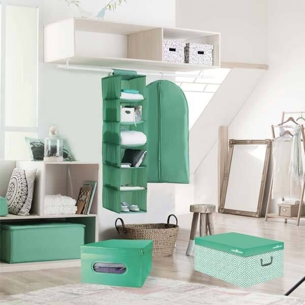 Skládací úložný box PVC Compactor Nordic 50 x 38.5 x 24 cm, zelený