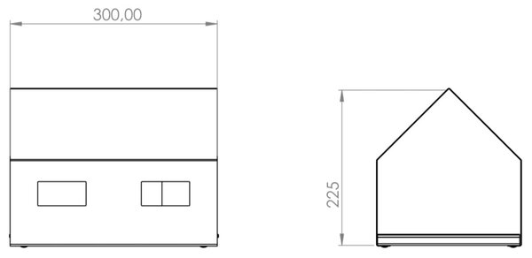 Casa Ptačí krmítko 30 x 21 x 23 cm, corten CORGARDEN 1040