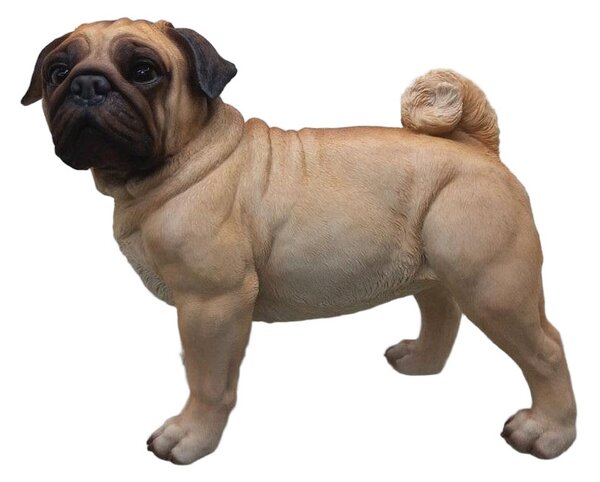 Pes mops figurka polystone 46x35x24cm