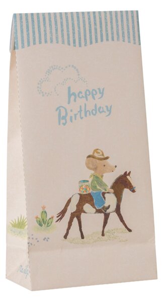 Papírový sáček Happy birthday Cowboy – set 12 ks