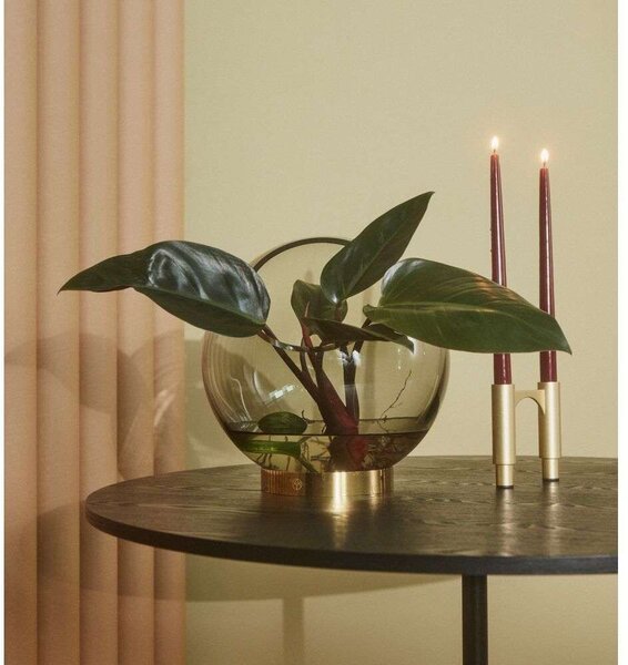 AYTM - Globe Váza w/Stand Ø21xH21 Rose/Gold