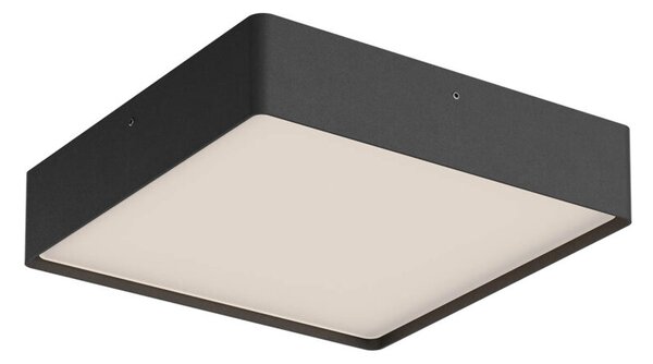Redo Venkovní stropní LED svítidlo NOX 29,5W, 27x27 cm, CCT 2700/3000K, IP65 Barva: Černá, Stmívání, řízení: ON/OFF (bez stmívání)