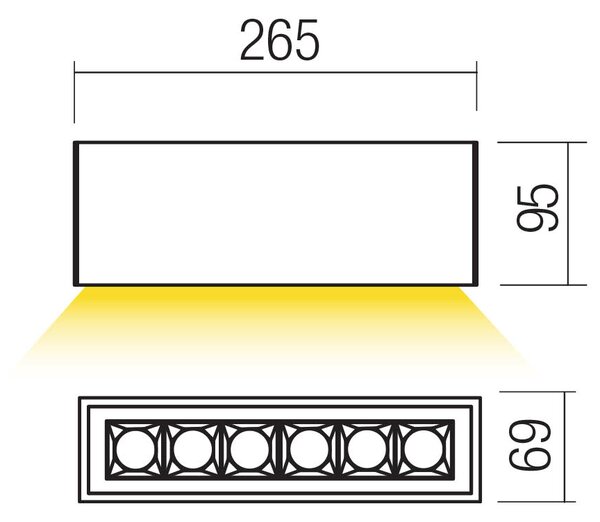 Redo Stropní venkovní LED svítidlo AROOS 15W, d. 26,5 cm, IP65 Barva: Rezavá, Teplota světla: 3000K, Stmívání: ON/OFF (bez stmívání)