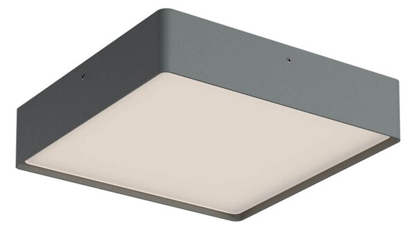 Redo Venkovní stropní LED svítidlo NOX 29,5W, 27x27 cm, CCT 2700/3000K, IP65 Barva: Černá, Stmívání, řízení: ON/OFF (bez stmívání)