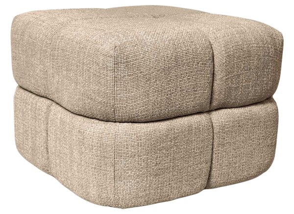 -25 % Dny MOMENTI– Somcasa Hnědošedý čalouněný taburet Troy 50 x 50 cm