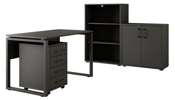 Kancelářská sestava NEJBY GIANNI PREMIUM 3, antracit