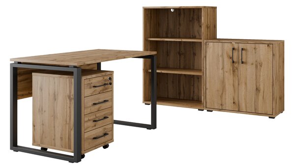 Kancelářská sestava NEJBY GIANNI PREMIUM 3, dub wotan