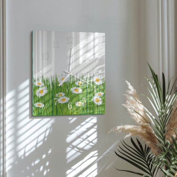 Skleněné hodiny Sedmikráska zskb-30x30-00080914
