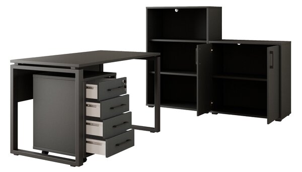 Kancelářská sestava NEJBY GIANNI PREMIUM 3, antracit