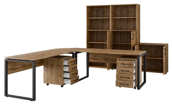 Kancelářská sestava NEJBY GIANNI PREMIUM 5, dub wotan