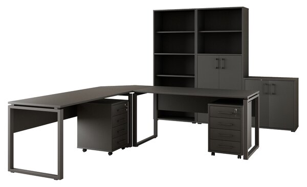 Kancelářská sestava NEJBY GIANNI PREMIUM 5, antracit
