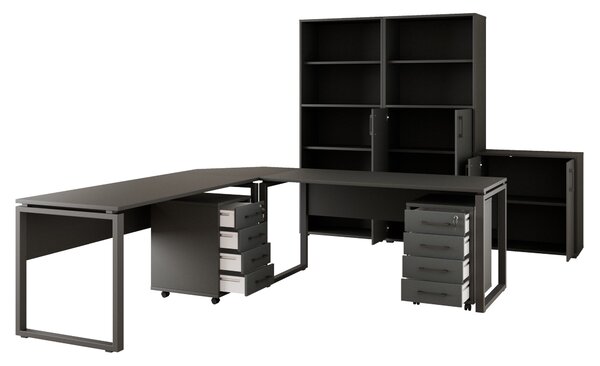 Kancelářská sestava NEJBY GIANNI PREMIUM 5, antracit