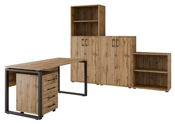 Kancelářská sestava NEJBY GIANNI PREMIUM 4, dub wotan