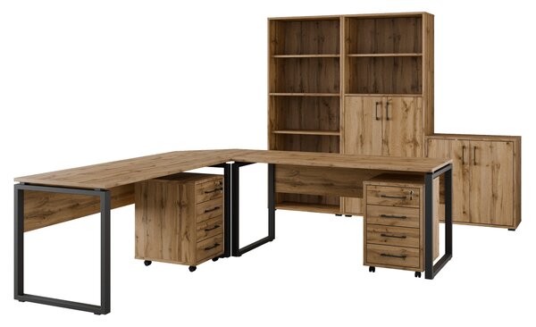 Kancelářská sestava NEJBY GIANNI PREMIUM 5, dub wotan