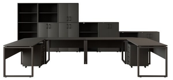 Kancelářská sestava NEJBY GIANNI PREMIUM 6, antracit