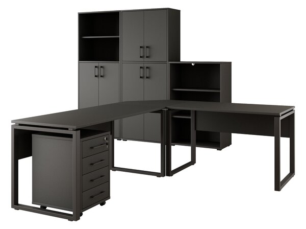 Kancelářská sestava NEJBY GIANNI PREMIUM 1, antracit
