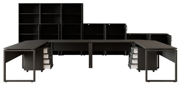 Kancelářská sestava NEJBY GIANNI PREMIUM 6, antracit
