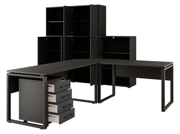 Kancelářská sestava NEJBY GIANNI PREMIUM 1, antracit