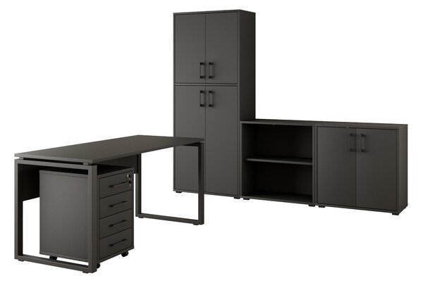 Kancelářská sestava NEJBY GIANNI PREMIUM 2, antracit