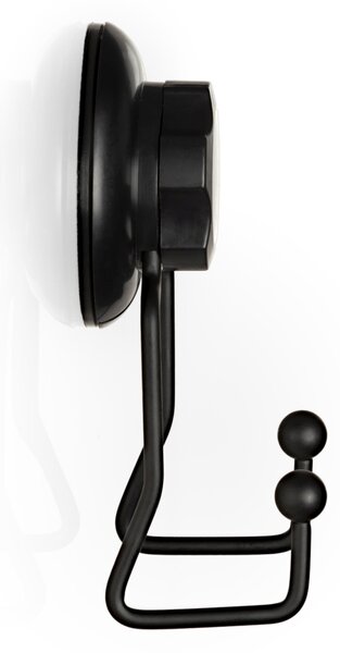 Dvojitý háček do koupelny Compactor Bestlock Black s přísavkou-bez vrtání, nosnost až 6kg