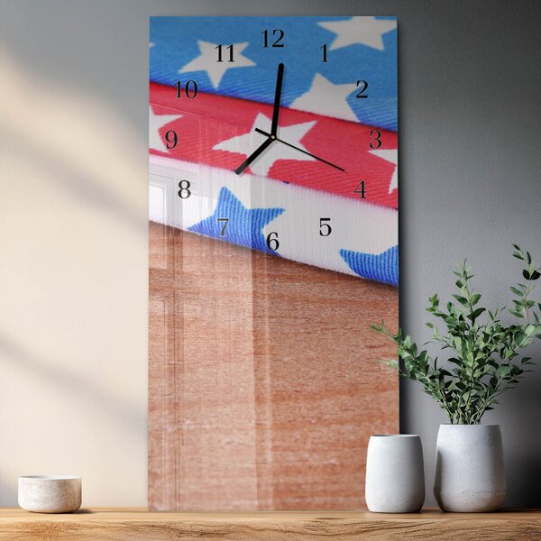 Skleněné hodiny vertikální Ubrusy zsppc-30x60-00178496