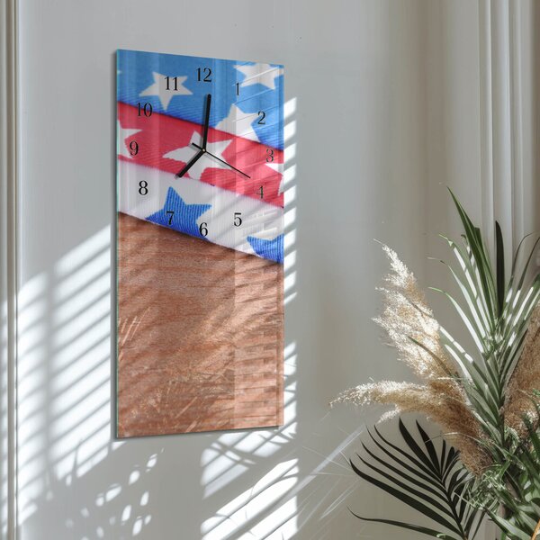 Skleněné hodiny vertikální Ubrusy zsppc-30x60-00178496