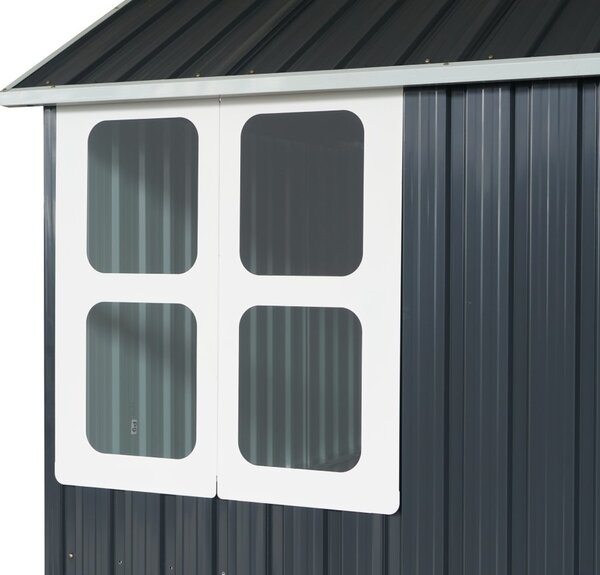 Zahradní domek BestBerg ZCH-4AB / 4,5 m² / 259 x 172 x 222 cm / šedá/bílá