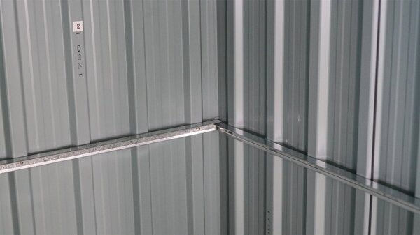 Zahradní domek BestBerg ZCH-4AB / 4,5 m² / 259 x 172 x 222 cm / šedá/bílá