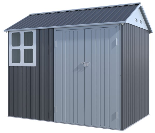 Zahradní domek BestBerg ZCH-4AB / 4,5 m² / 259 x 172 x 222 cm / šedá/bílá
