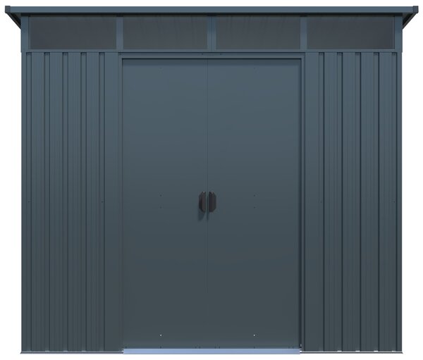 Zahradní domek BestBerg ZDSL-6S / 6,6 m² / 238 x 279 x 203 cm / světle šedá