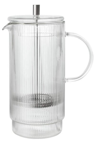 Ferm Living French Press Ripple Thermal, clear