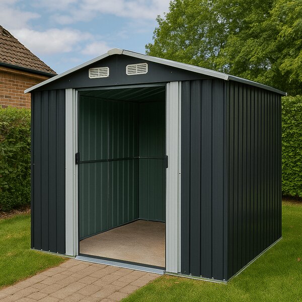 Zahradní domek BestBerg ZDB-4A / 4,1 m² / 236 x 174 x 206 cm / šedá