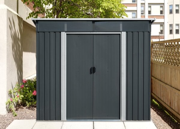 Zahradní domek BestBerg ZDSL-4A / 4,6 m² / 238 x 194 x 202 cm / šedá