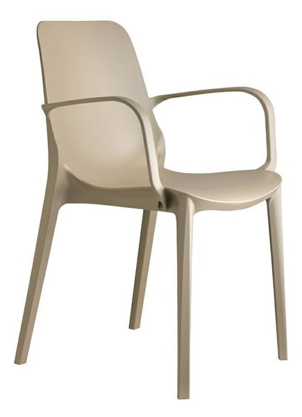 Židle Ginevra s područkami šedá